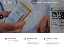 Tablet Screenshot of gemini-labs.com